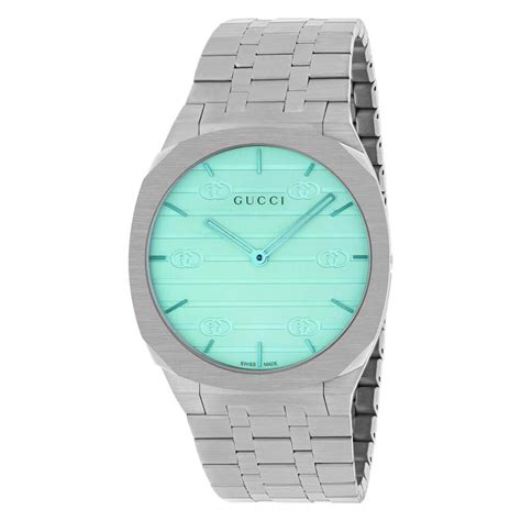 gucci ocean blue watch|Gucci watches 25h.